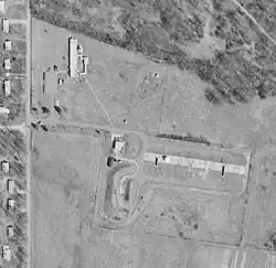 overhead photograph of W-83 Launch area in 1973