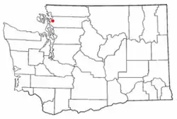 Location of Edison, Washington