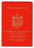 Moldovan Without Citizenship passport 1995