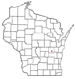 Location of Algoma, Winnebago County, Wisconsin