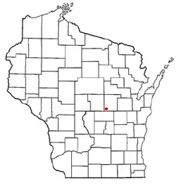 Location of Dayton, Wisconsin