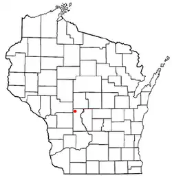 Location of Kingston, Wisconsin