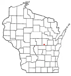 Location of Lind, Wisconsin