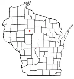 Location of Molitor, Wisconsin