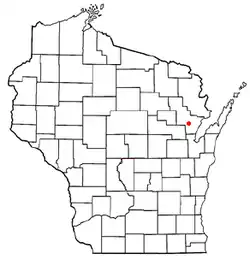 Location of Oconto Falls, Wisconsin