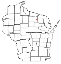 Location of Piehl, Wisconsin