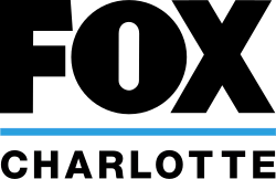 The Fox network logo in black above a light blue line and the word CHARLOTTE in all caps in a sans serif.