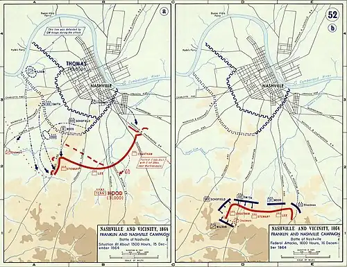 Battle of Nashville, December 15–16, 1864 (Additional map 2)