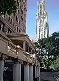 Cathedral of Learning viewed from the William Pitt Union