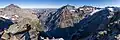 Panoramic view of the Gasterntal valley, taken from the summit of the Hockenhorn. On the right is the Kanderfirn, on the left the east face of the Balmhorn; opposite in the centre is the Doldenhorn, to the right of which is the Blüemlisalp.
