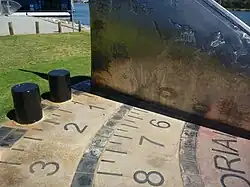 The sundial before its relocation