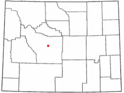 Location of Arapahoe, Wyoming