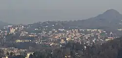 View of Lipomo from Castello Baradello