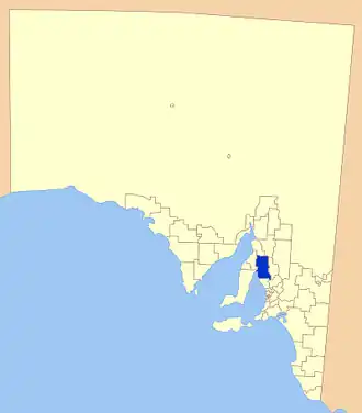 Location of Wakefield Regional Council