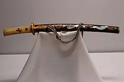 Wakizashi mounting. The metal parts are made by Goto Ichijo. Edo period. Tokyo National Museum.
