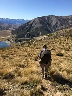 Walking down from Trig M