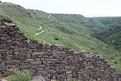 Defensive wall in Gamla