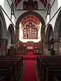 The nave of St Luke's, Wallsend, looking east