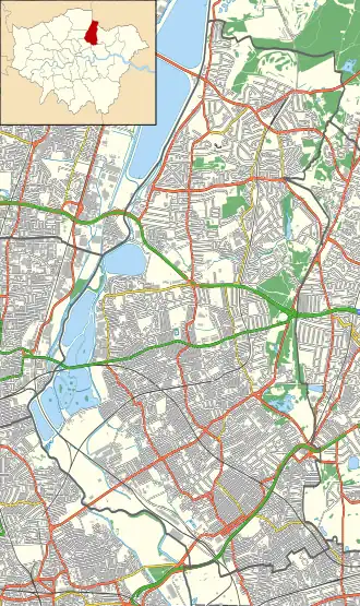 High Maynard Reservoir is located in London Borough of Waltham Forest
