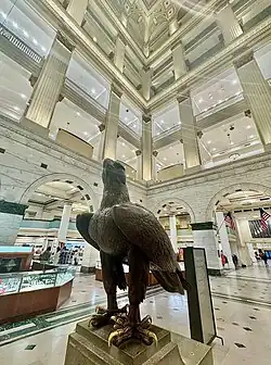 "Meet me at the eagle" was a common Philadelphia phrase to meet at Wanamaker's flagship store, converted to Macy's Center City