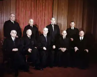 Warren Court, (October 16, 1956 - February 25, 1957)