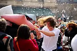 Pillow fight (Warsaw 2010)