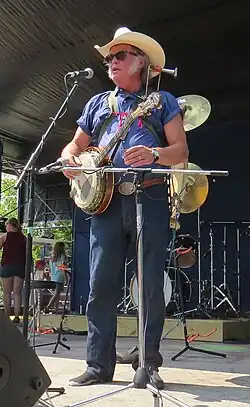 Washboard Hank on stage at the Peterborough Folk Festival, August 2017