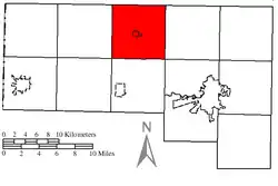 Location of Washington Township in Defiance County