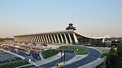 The main terminal as viewed from the west