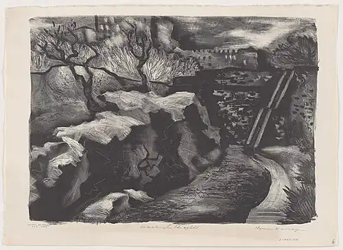 Washington Heights, c. 1937, lithograph
