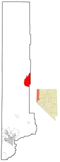 Location of Gerlach, Nevada