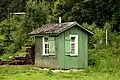 Shack near railway line