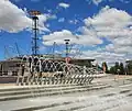 Water fountain in the Sydney Olympic Park