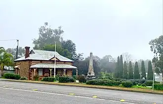 The Institute and War Memorial in Watervale