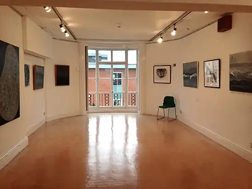 Art exhibition space at Watford Museum