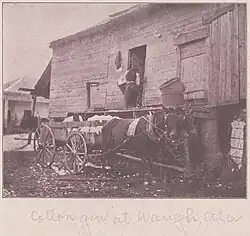 Cotton gin in Waugh in 1900 photographed by Rudolf Eickemeyer Jr.