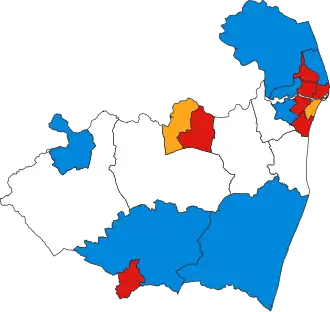 1991 results map