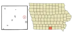 Location of Promise City, Iowa