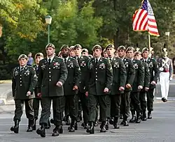 The Ranger honor platoon at the interment ceremony of General Wayne Downing at West Point, New York, September 27, 2007