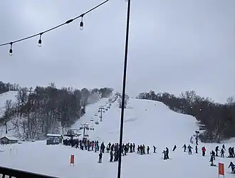 One of Welch Village's lifts in 2020