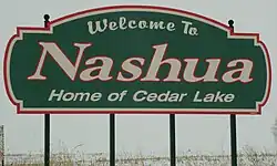 Nashua welcome sign