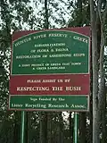 The welcoming sign to Greta's Hunter River catchment area