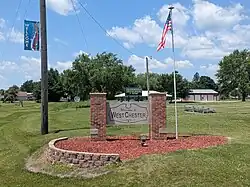 West Chester's welcome sign