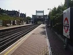 Looking west