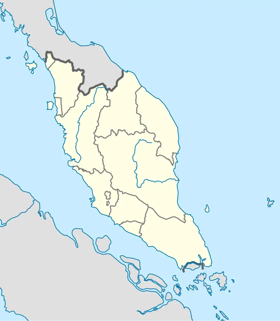 1998 Commonwealth Games is located in Peninsular Malaysia