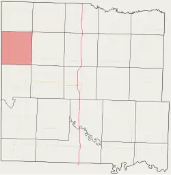 Location in Bates County
