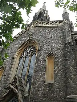The West façade of the church
