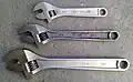Craftsman, Williams, and Proto adjustable wrenches.