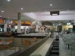 The food court in Westfield Whitford City which has been extensively renovated since