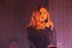 Kelly Zutrau of Wet performing in March 2019